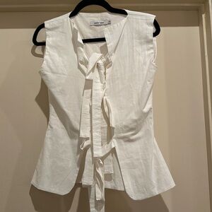 Atelier Tupe front tie blouse